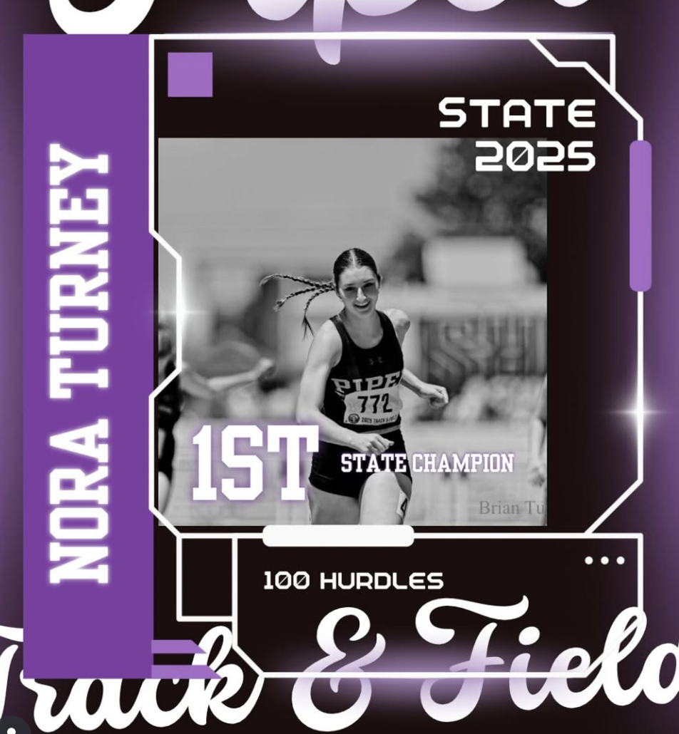 Nora Turney is the 5A STATE CHAMPION in 100m hurdles!!!